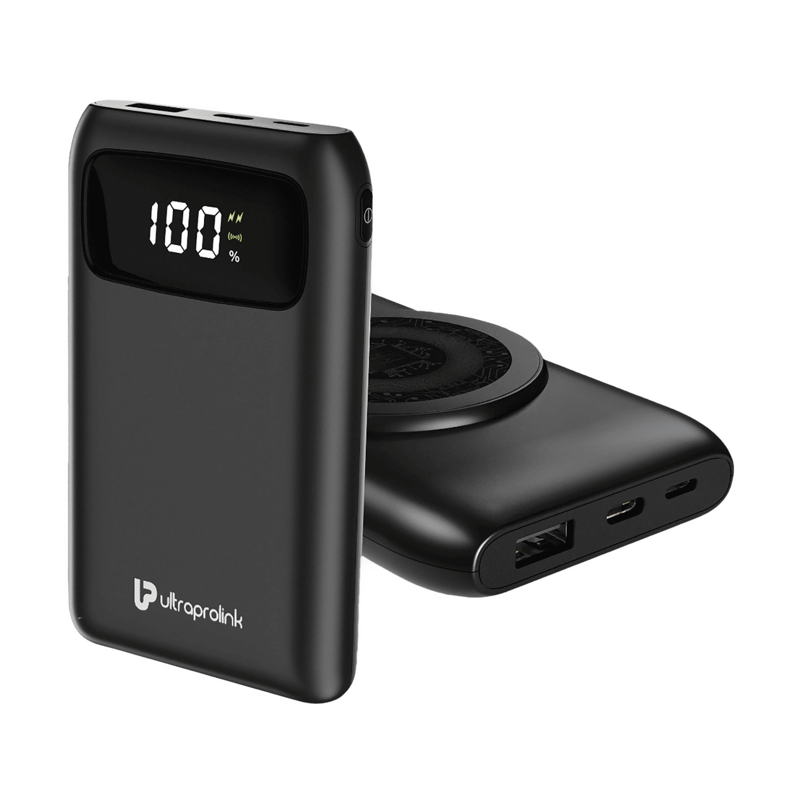 ultraprolink Juice-Up 10000 mAh 15W Fast Charging Power Bank (Lightning, 1 Type A & 1 Type C Ports, Magsafe Wireless Charging, Black)_7