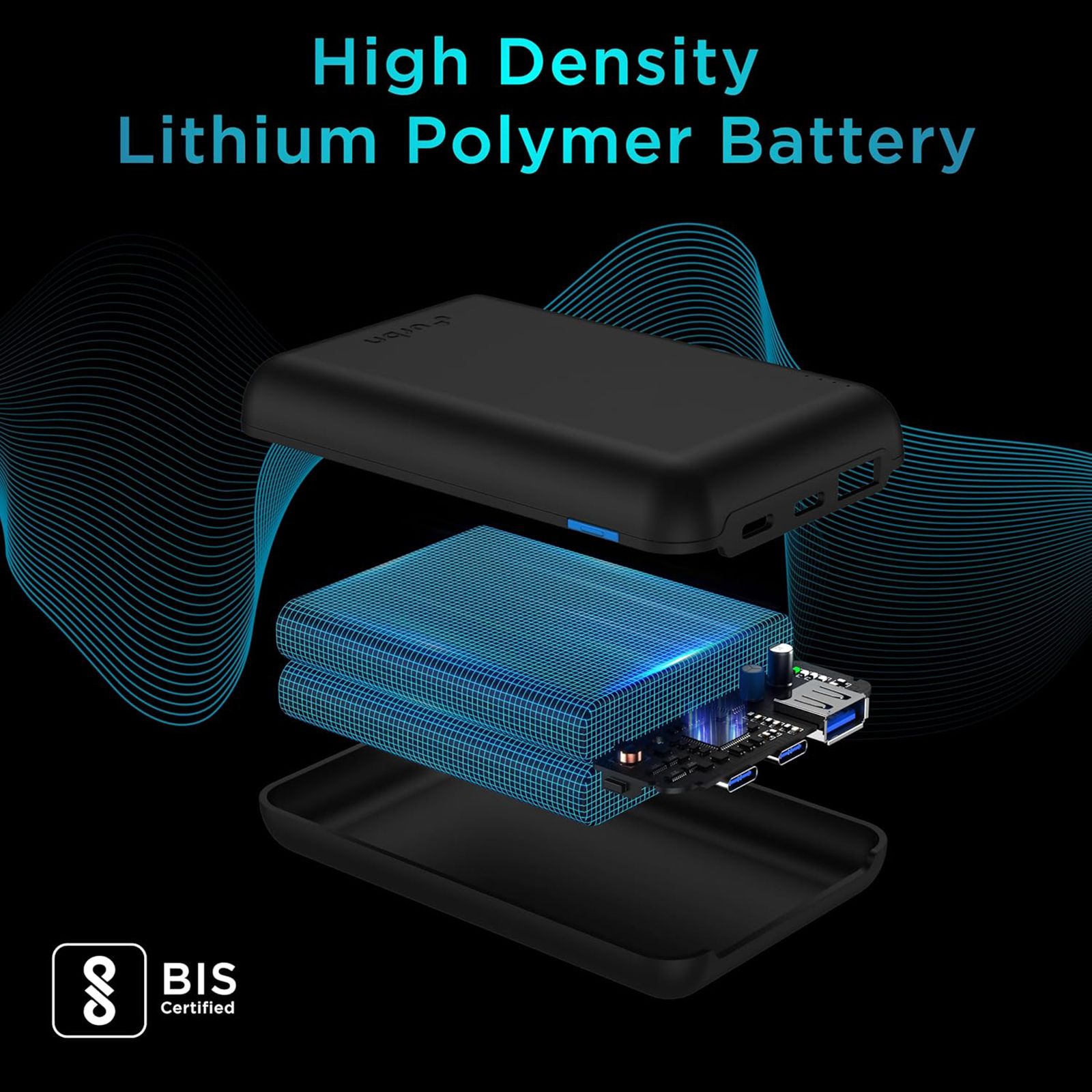 urbn 20000 mAh 22.5W Fast Charging Power Bank (1 Type A & 2 Type C Ports, 12 Layer Circuit Protection, Black)_13