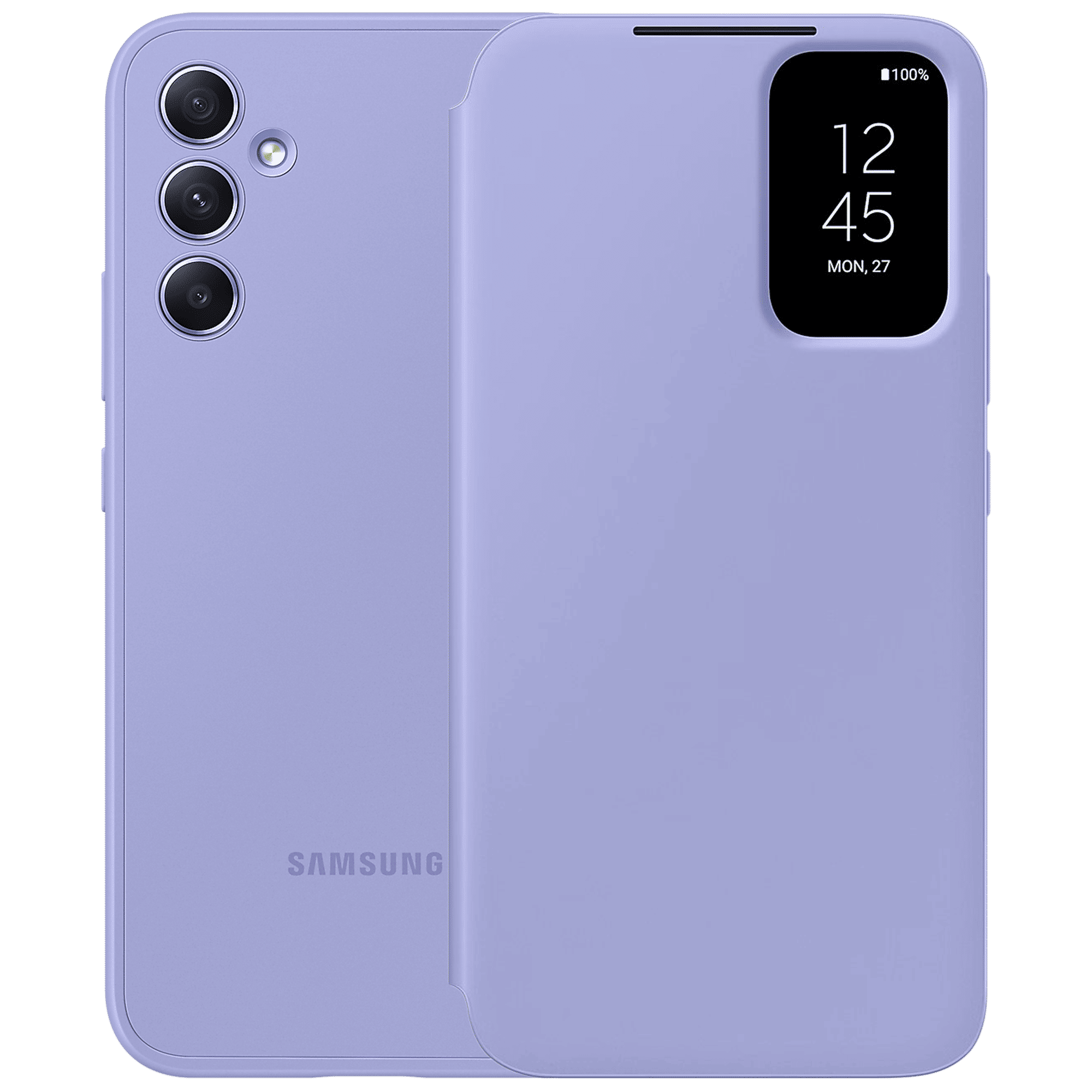 SAMSUNG Flip Case for Galaxy A34 (Display Window, Blueberry)_1