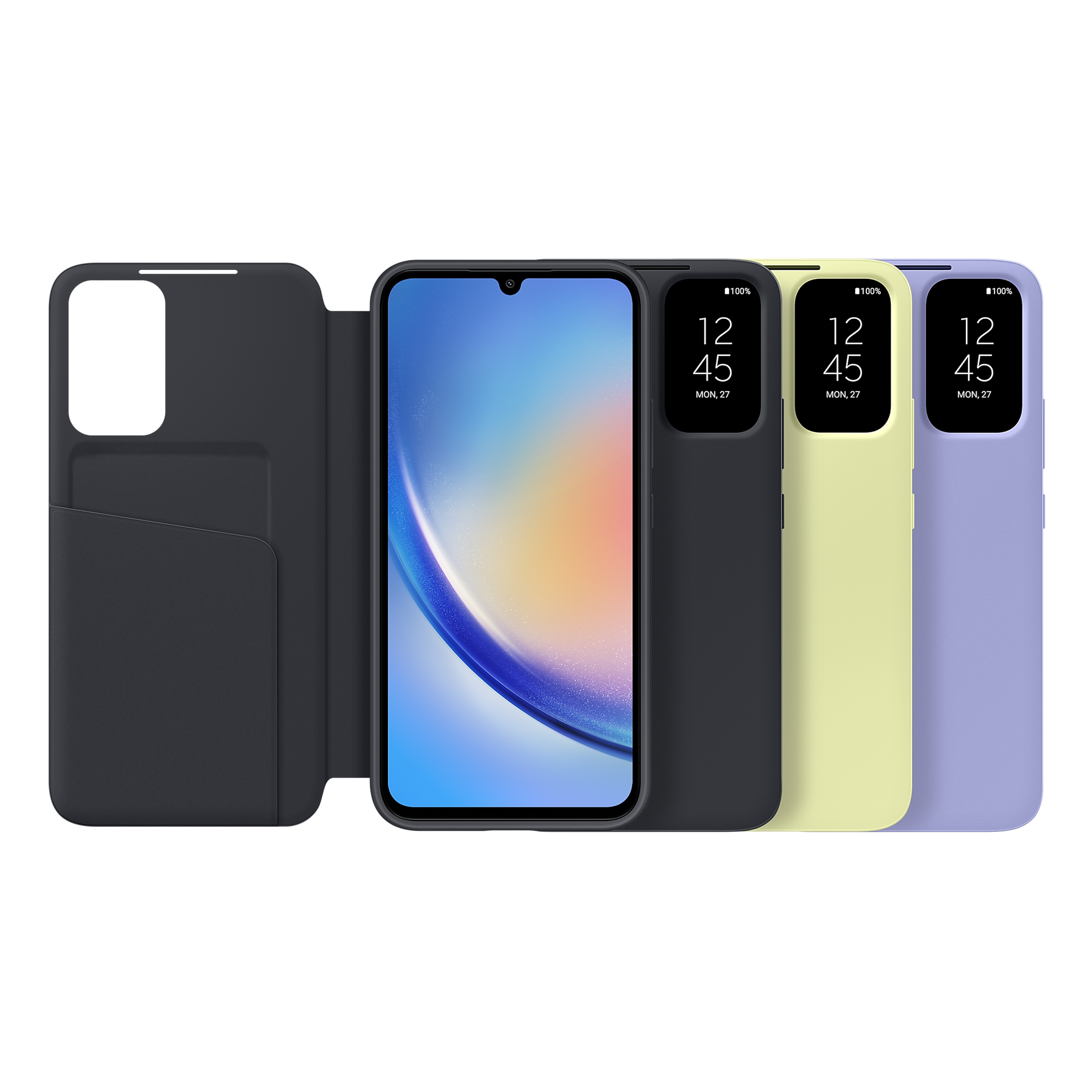 SAMSUNG Flip Case for Galaxy A34 (Display Window, Blueberry)_7