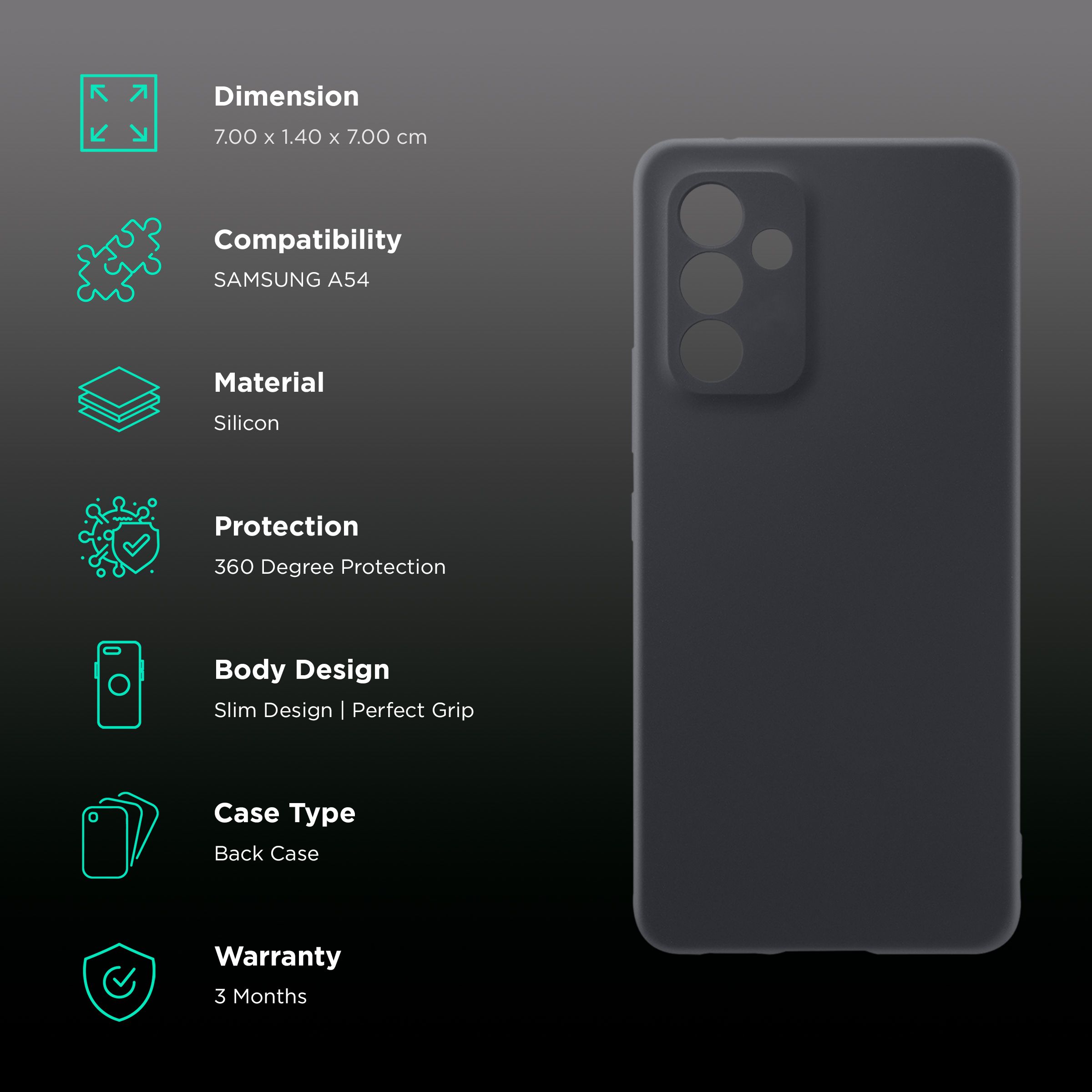 in base Silicon Back Case for SAMSUNG A54 (360 Degree Protection, Black) in base Silicon Back Case for SAMSUNG A54 (360 Degree Protection, Black)_2