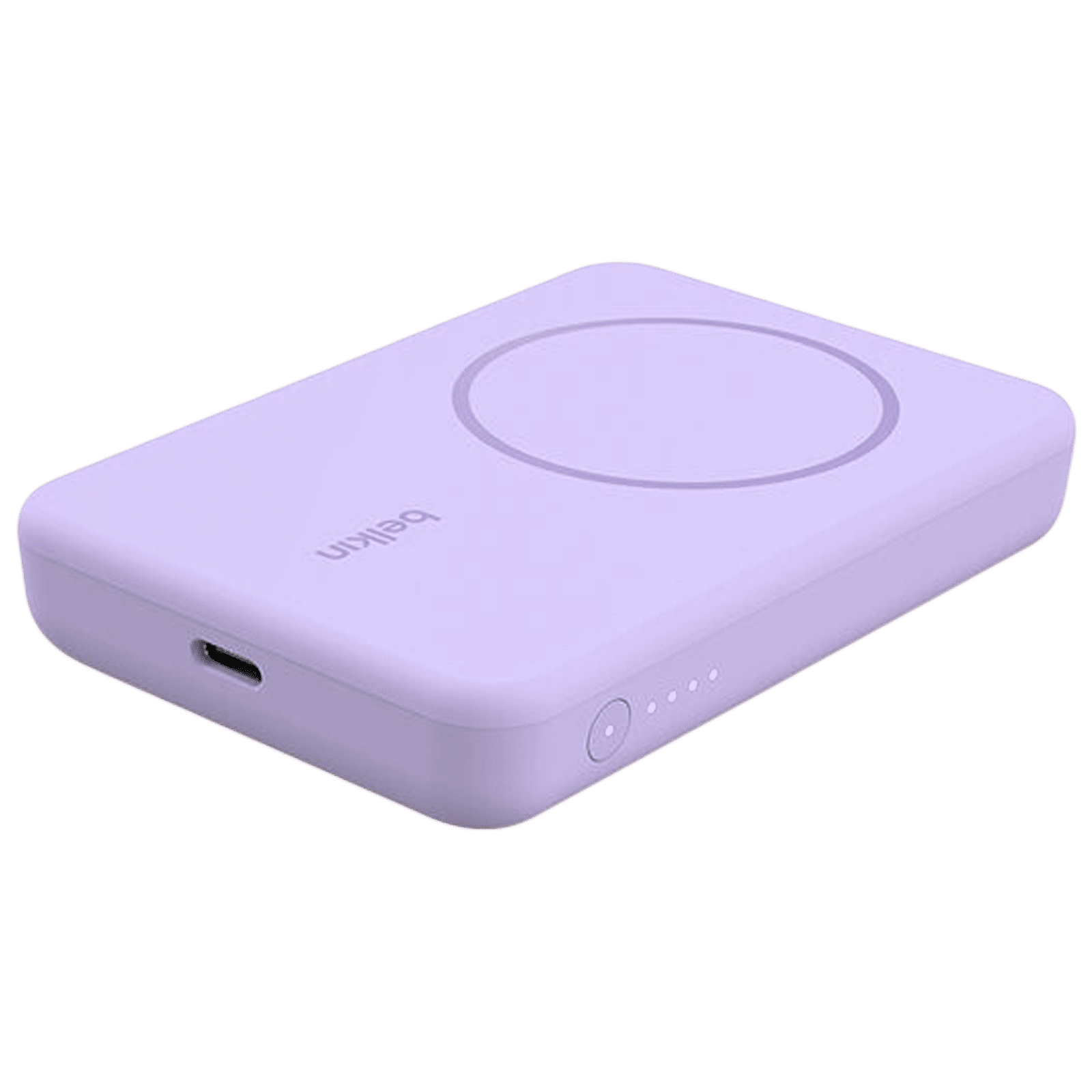 belkin BoostCharge 5000 mAh 7.5W Fast Charging Power Bank (Type C Port, Wireless Charging with Stand, Purple) belkin BoostCharge 5000 mAh 7.5W Fast Charging Power Bank (Type C Port, Wireless Charging with Stand, Purple)_4
