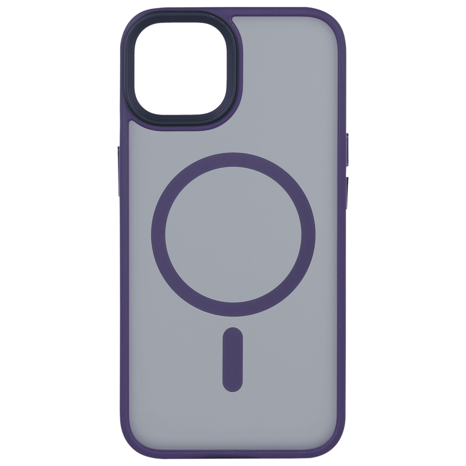 Croma Polycarbonate & TPU Matte Back Case for Apple iPhone 14 (Apple Compatible, Purple)_3