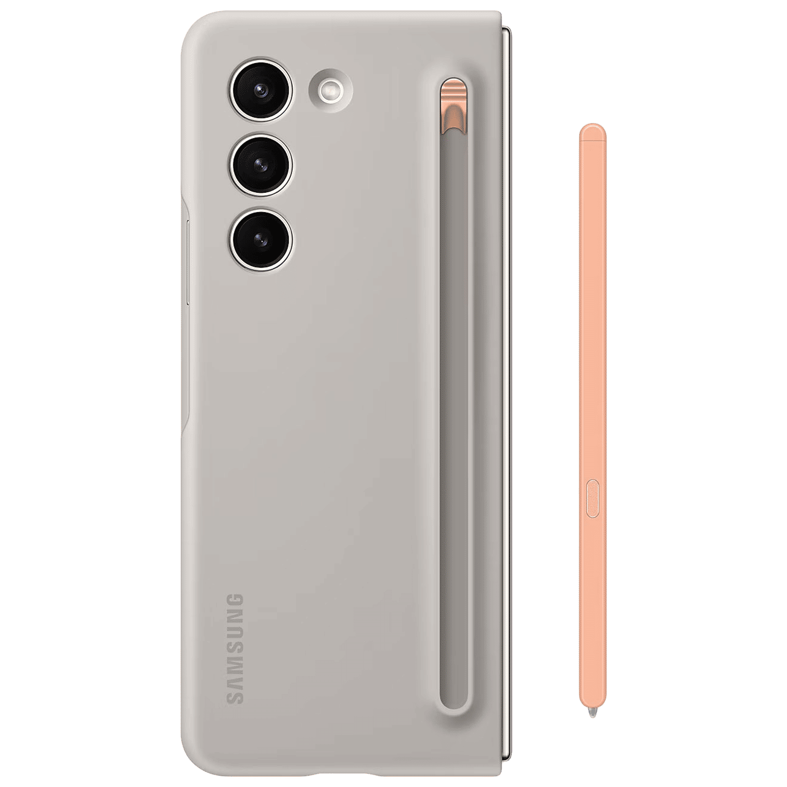 SAMSUNG Soft Back Case for Galaxy Z Fold5 (Built-in S Pen Slot, Sand) SAMSUNG Soft Back Case for Galaxy Z Fold5 (Built-in S Pen Slot, Sand)_3