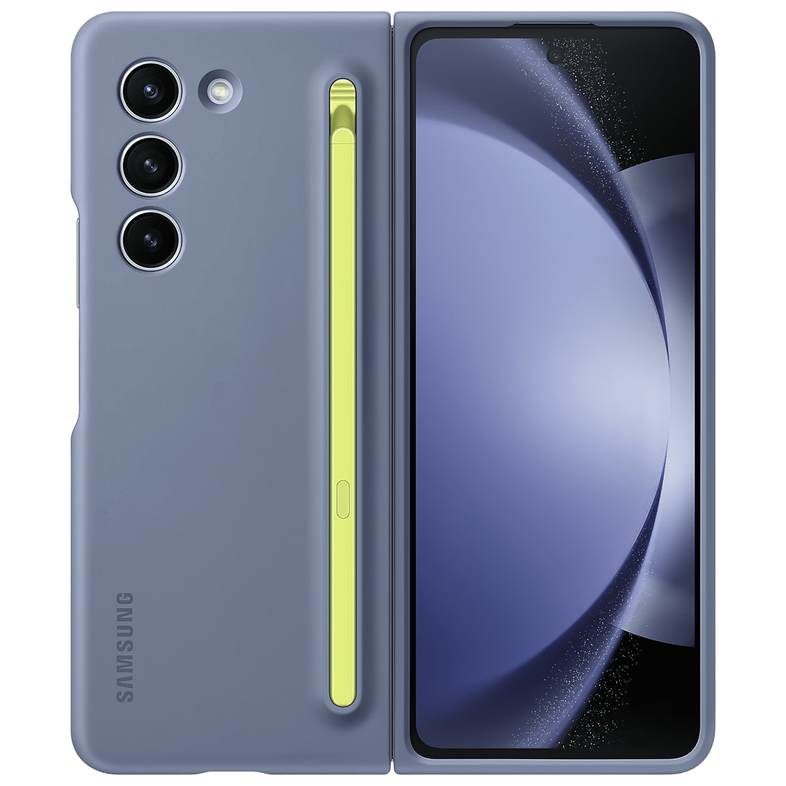 SAMSUNG Back Case for Galaxy Z Fold5 (Built-in S Pen Slot, Icy Blue) SAMSUNG Back Case for Galaxy Z Fold5 (Built-in S Pen Slot, Icy Blue)_1