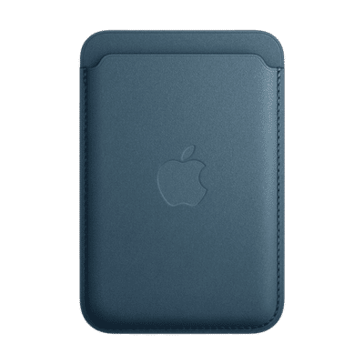 Apple Soft FineWoven Wallet for Apple iPhone 15/15 Pro Max/15/15 Plus/14 Pro/14 Pro Max/14/14 Plus/13 Pro/13 Pro Max/13 Mini/13/12 Pro/12 Pro Max/12 Mini/12 (Built-in Magnet, Pacific Blue)