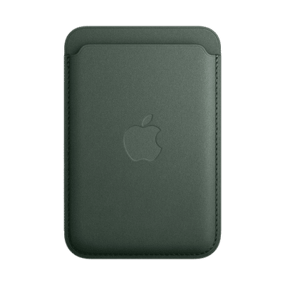 Apple Soft FineWoven Wallet for Apple iPhone 15/15 Pro Max/15/15 Plus/14 Pro/14 Pro Max/14/14 Plus/13 Pro/13 Pro Max/13 Mini/13/12 Pro/12 Pro Max/12 Mini/12 (Built-in Magnet, Evergreen)