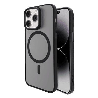 GRIPP Bolt Hard TPU Back Cover for Apple iPhone 15 Pro (MagSafe Compatible, Black)