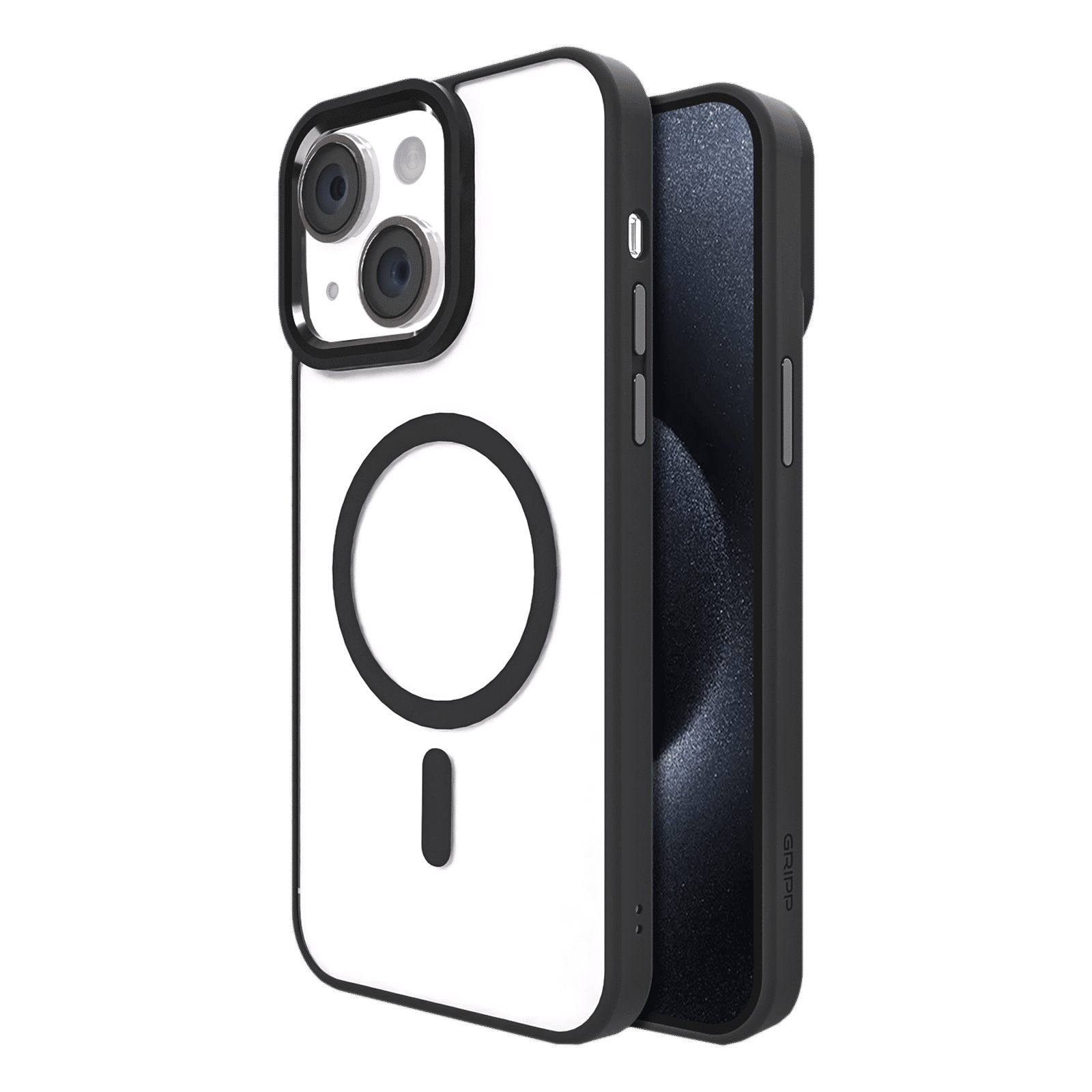 GRIPP Clarion Hard Polycarbonate Back Cover for Apple iPhone 15 (MagSafe Compatible, Black) GRIPP Clarion Hard Polycarbonate Back Cover for Apple iPhone 15 (MagSafe Compatible, Black)_1