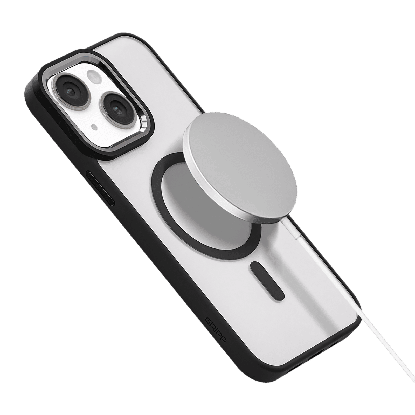 GRIPP Clarion Hard Polycarbonate Back Cover for Apple iPhone 15 (MagSafe Compatible, Black) GRIPP Clarion Hard Polycarbonate Back Cover for Apple iPhone 15 (MagSafe Compatible, Black)_7