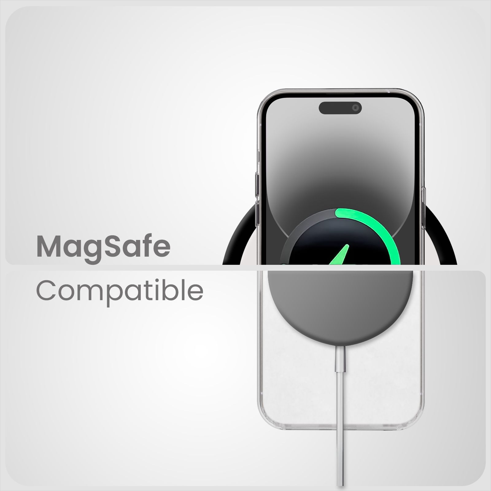 GRIPP Neo Xtreme Hard TPU & Polycarbonate Back Cover for Apple iPhone 15 Pro Max (MagSafe Compatible, Clear)_7