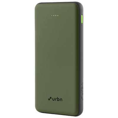 urbn UPR105 10000 mAh 22.5W Fast Charging Power Bank (1 USB Type A and 2 Type C Ports, Ultra Slim, Power Delivery Compatible, Camo)