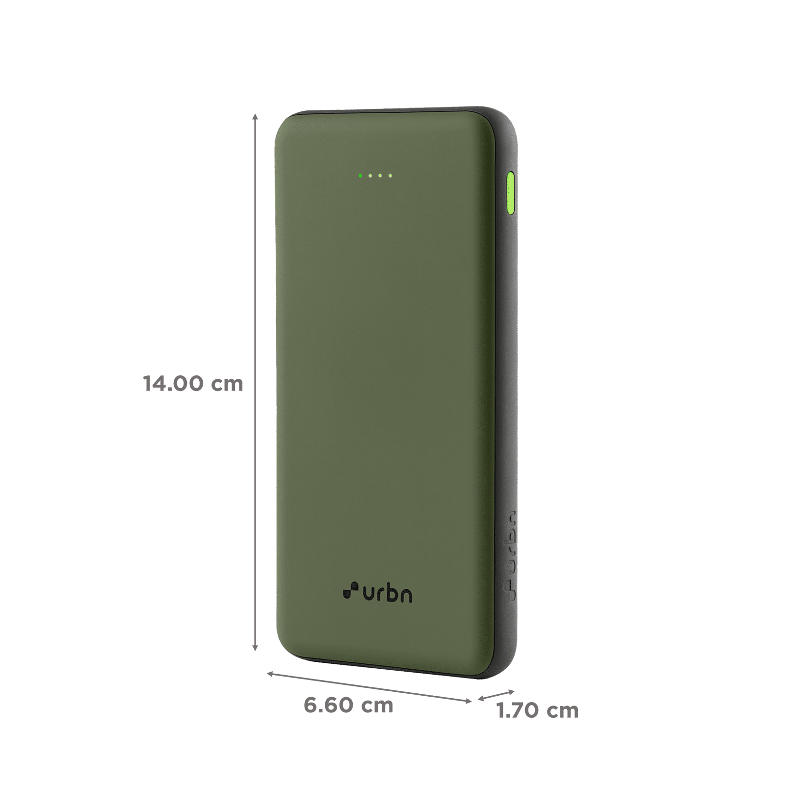 urbn UPR105 10000 mAh 22.5W Fast Charging Power Bank (1 USB Type A and 2 Type C Ports, Ultra Slim, Power Delivery Compatible, Camo)_2