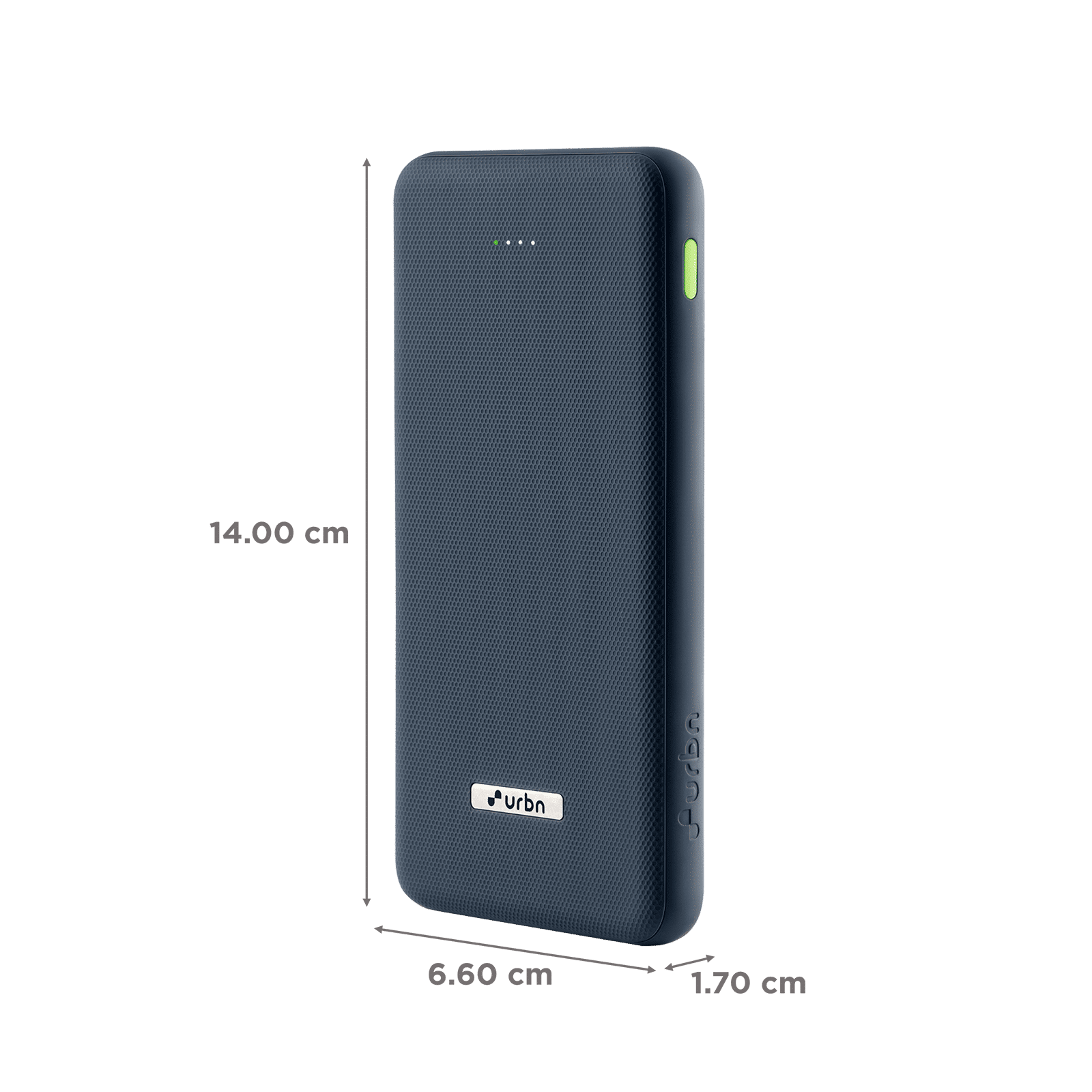 urbn UPR105 10000 mAh 22.5W Fast Charging Power Bank (1 USB Type A and 2 Type C Ports, Ultra Slim, Power Delivery Compatible, Blue)_2