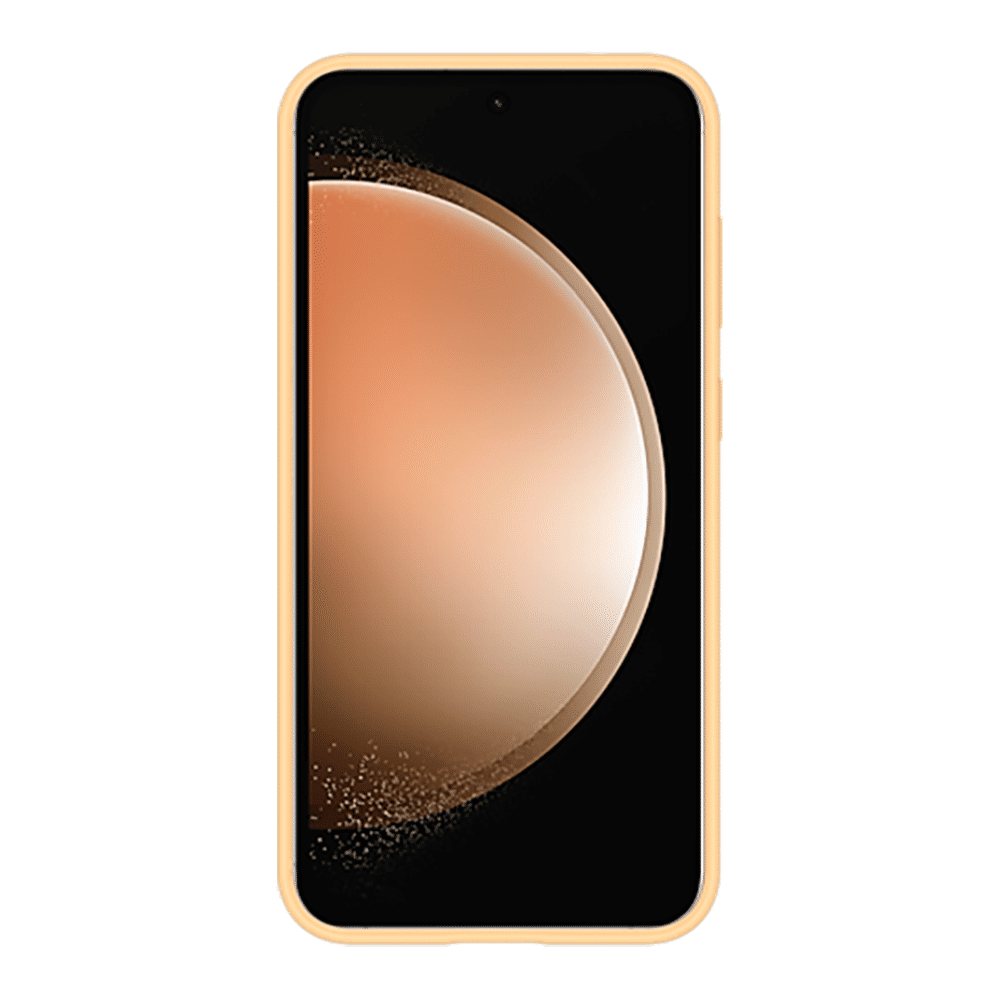 SAMSUNG Soft Silicone Back Case for Galaxy S23 FE (Slim Design, Apricot)_6