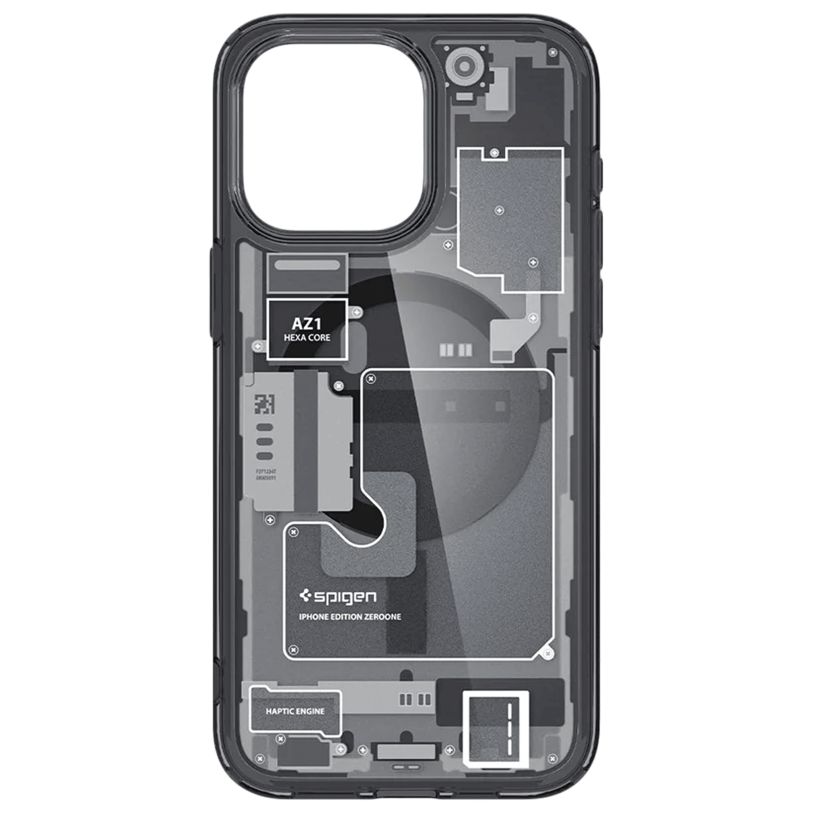 spigen Ultra Hybrid TPU & Polycarbonate Back Cover for Apple iPhone 15 Pro Max (Supports Wireless Charging, Zero One) spigen Ultra Hybrid TPU & Polycarbonate Back Cover for Apple iPhone 15 Pro Max (Supports Wireless Charging, Zero One)_3