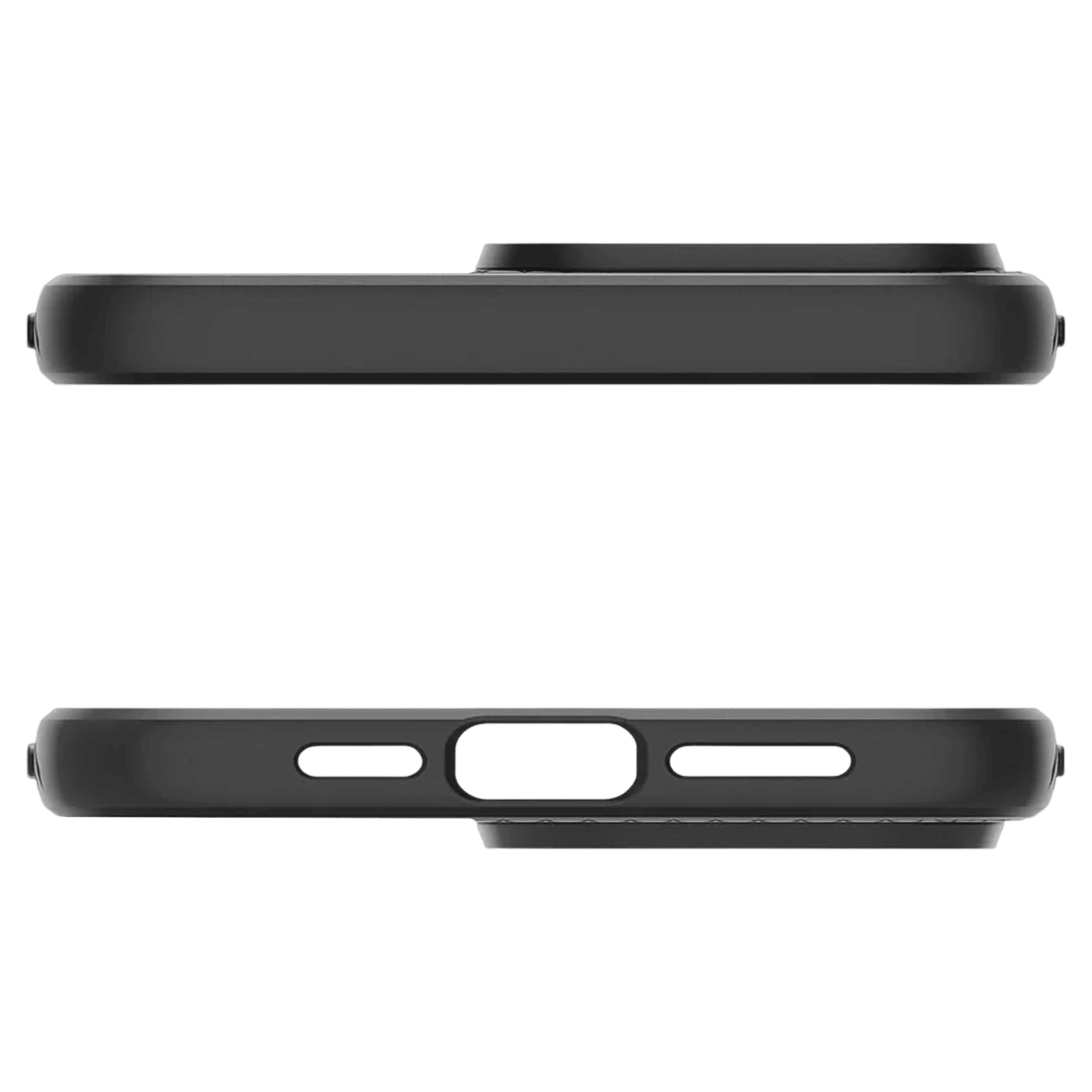 spigen Liquid Air Soft TPU Back Cover for iPhone 15 Pro Max (Air Cushion Technology, Matte Black)_13