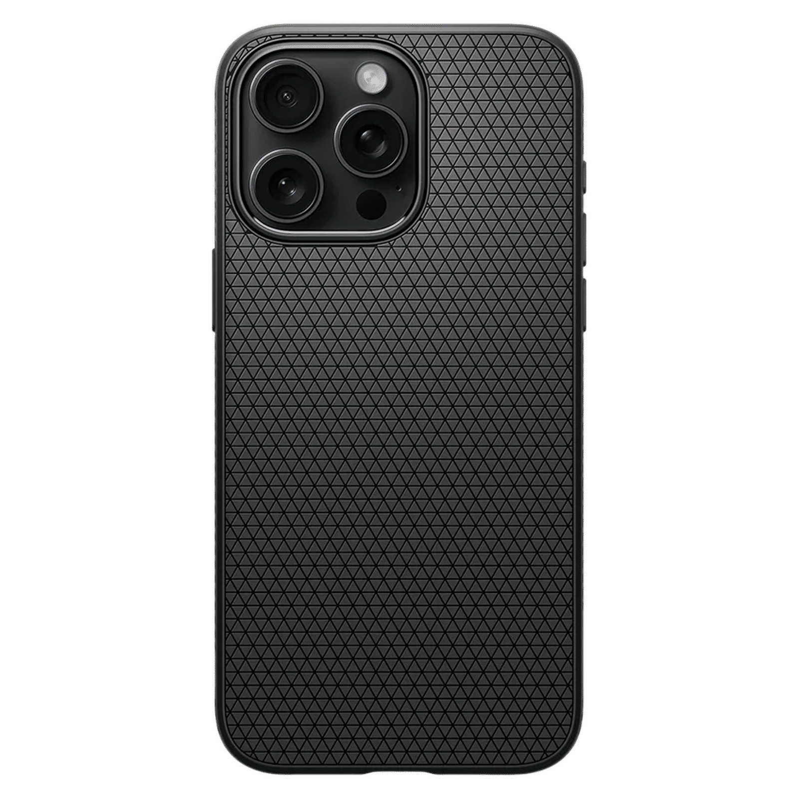 spigen Liquid Air Soft TPU Back Cover for iPhone 15 Pro Max (Air Cushion Technology, Matte Black)_3