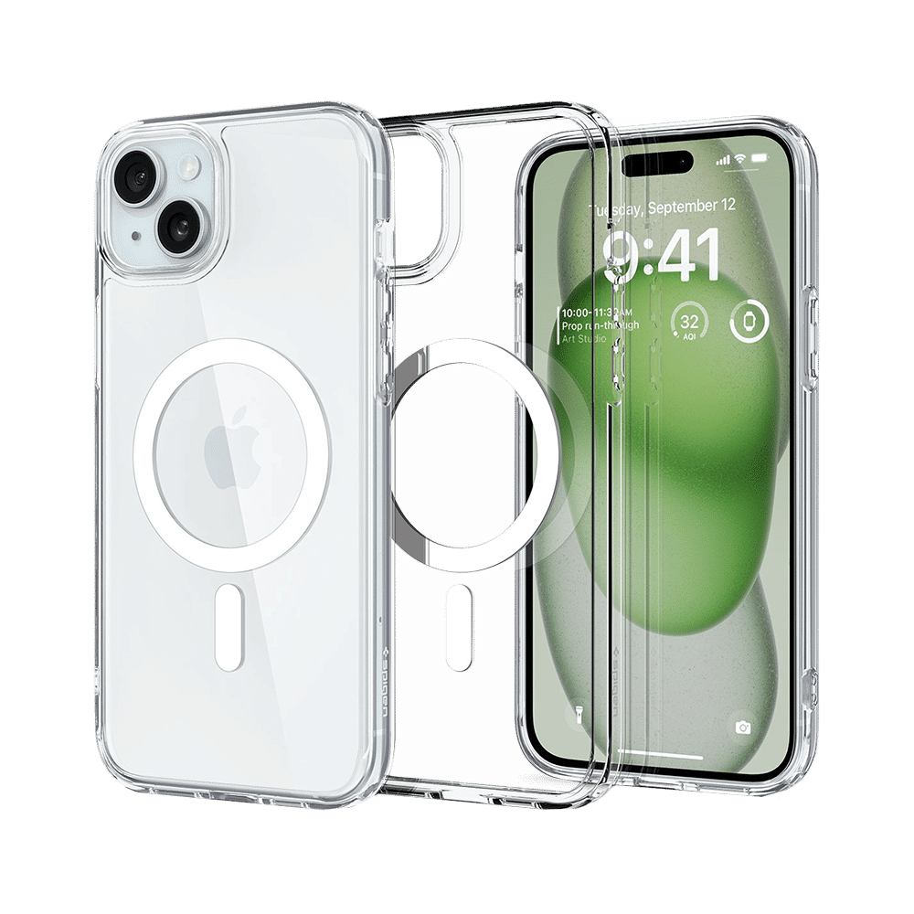 spigen Ultra Hybrid TPU & Polycarbonate Back Cover for Apple iPhone 15 Plus (Supports Wireless Charging, White) spigen Ultra Hybrid TPU & Polycarbonate Back Cover for Apple iPhone 15 Plus (Supports Wireless Charging, White)_9