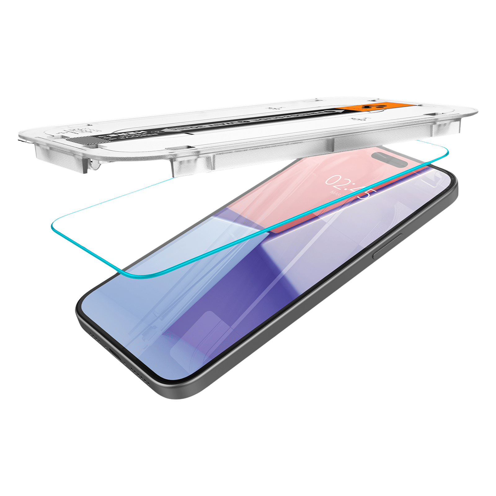 spigen GLAS.tR EZ Fit Tempered Glass for Apple iPhone 15 Plus (Sensor Protected) spigen GLAS.tR EZ Fit Tempered Glass for Apple iPhone 15 Plus (Sensor Protected)_4