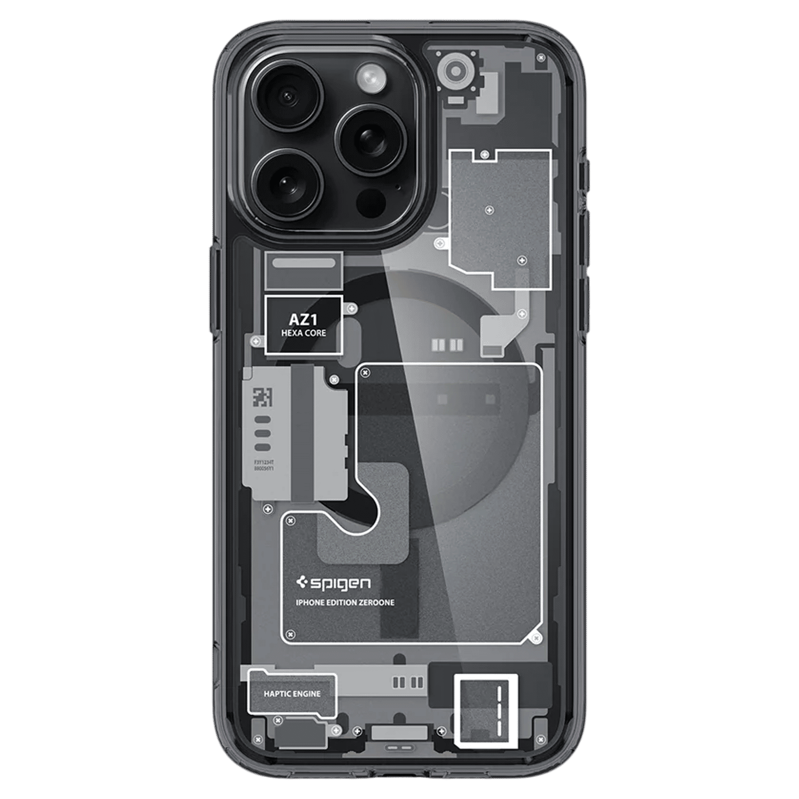 spigen Ultra Hybrid TPU & Polycarbonate Back Cover for Apple iPhone 15 Pro (Supports Wireless Charging, Zero One) spigen Ultra Hybrid TPU & Polycarbonate Back Cover for Apple iPhone 15 Pro (Supports Wireless Charging, Zero One)_3