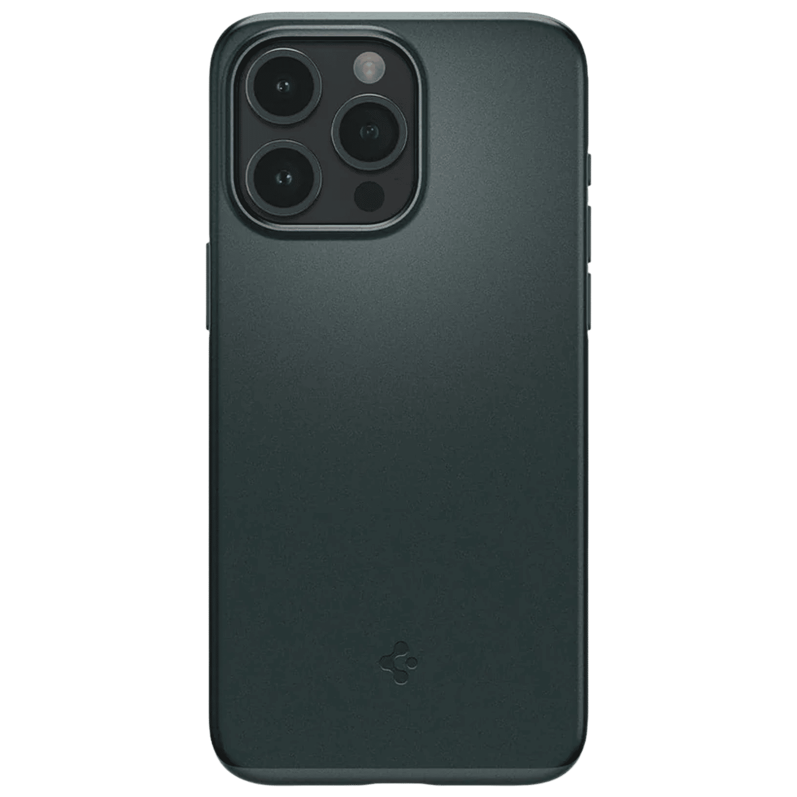 spigen Thin Fit Hard Polycarbonate Back Cover for Apple iPhone 15 Pro (Air Cushion Technology, Abyss Green)_3