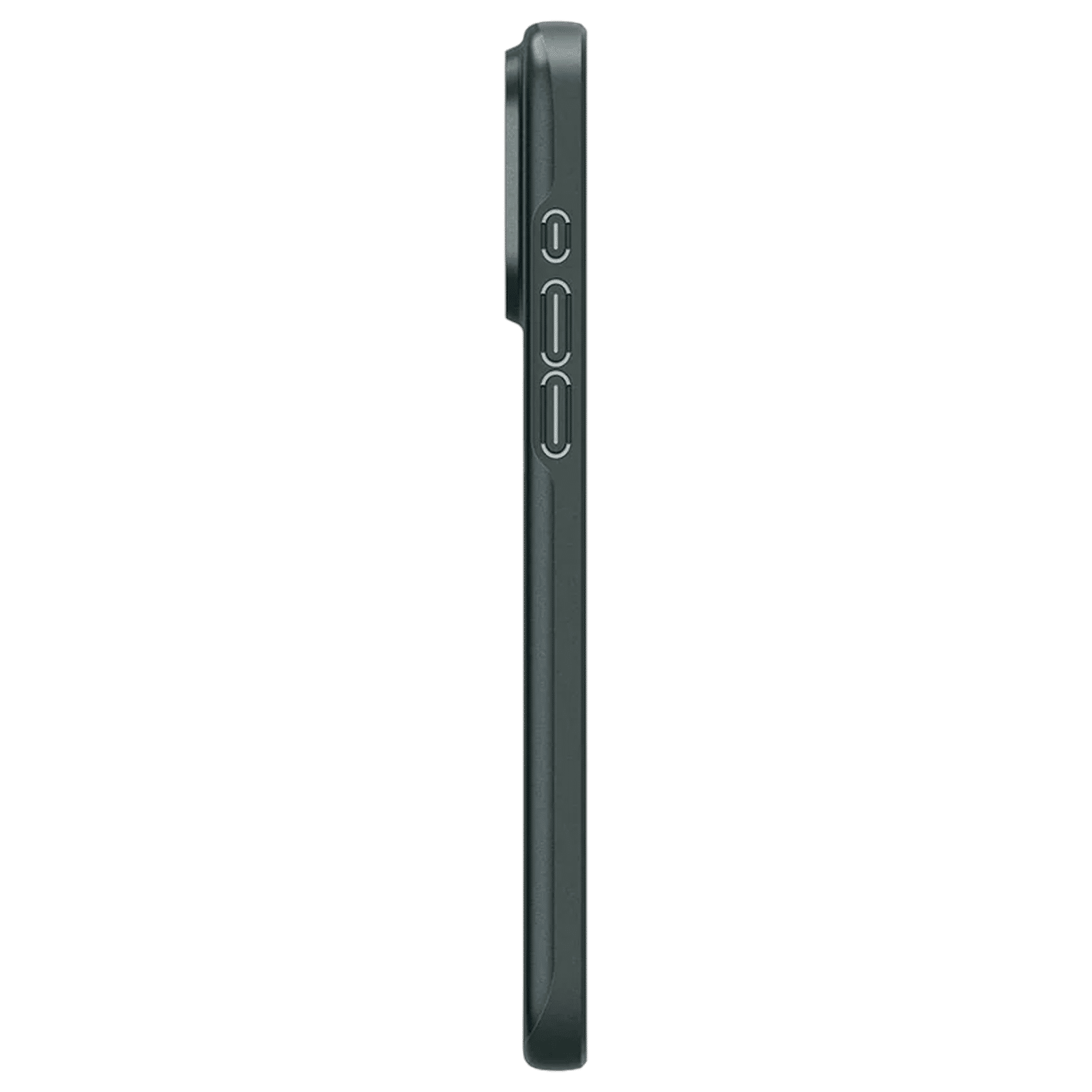 spigen Thin Fit Hard Polycarbonate Back Cover for Apple iPhone 15 Pro (Air Cushion Technology, Abyss Green)_4