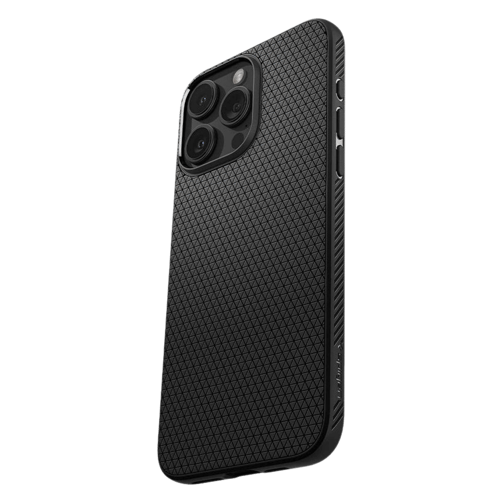 spigen Liquid Air TPU Back Cover for Apple iPhone 15 Pro (Supports Wireless Charging, Matte Black) spigen Liquid Air TPU Back Cover for Apple iPhone 15 Pro (Supports Wireless Charging, Matte Black)_12