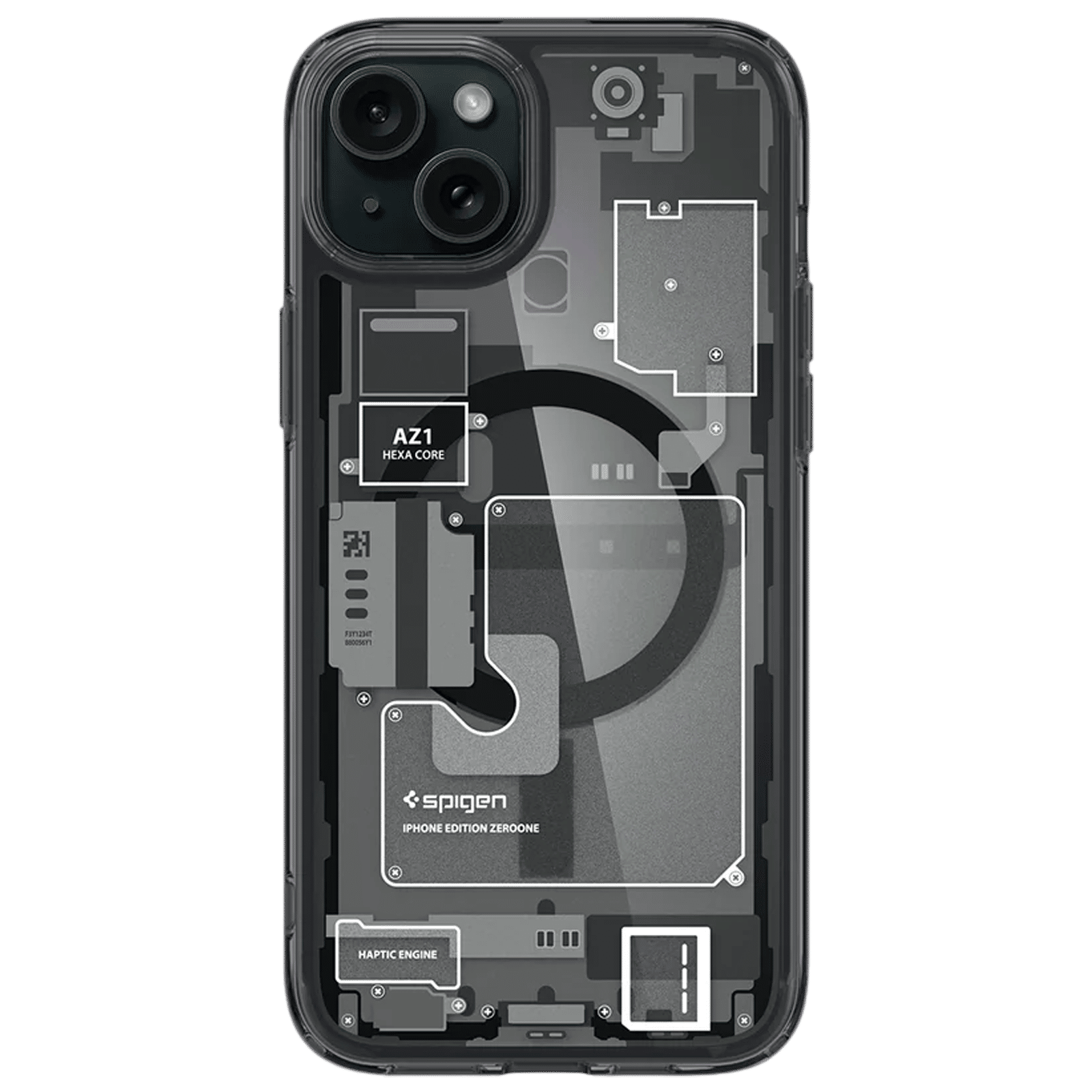 spigen Ultra Hybrid Hard TPU & Polycarbonate Back Cover for Apple iPhone 15 (Supports Wireless Charging, Zero One) spigen Ultra Hybrid Hard TPU & Polycarbonate Back Cover for Apple iPhone 15 (Supports Wireless Charging, Zero One)_3