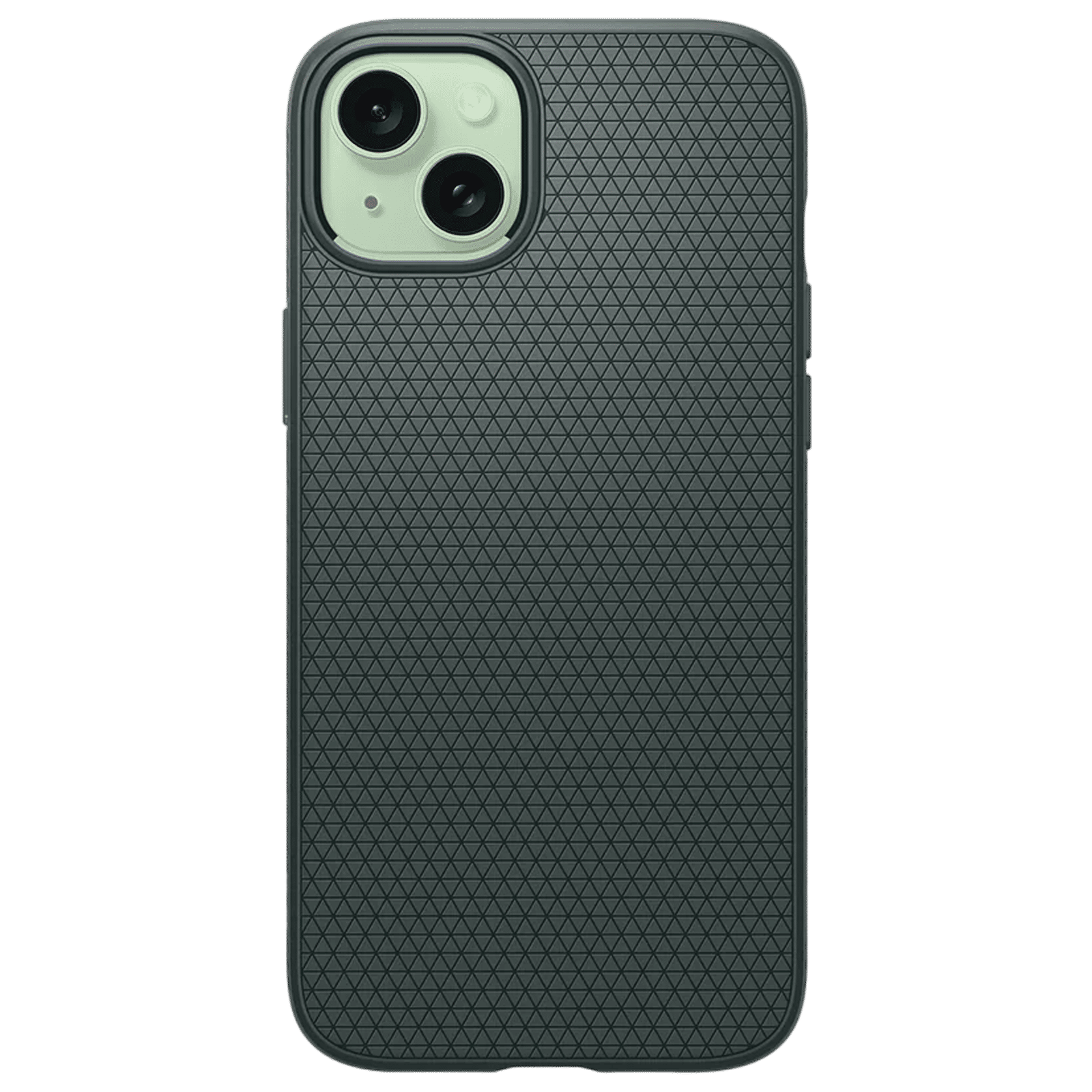 spigen Liquid Air TPU Soft Back Cover for iPhone 15 (Air Cushion Technology, Abyss Green)_3