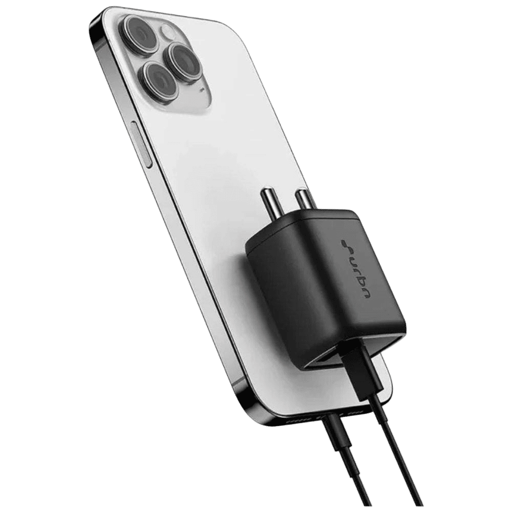 urbn GaN Pro 25W Type C Fast Charger (Adapter Only, GaN Technology, Black)_9