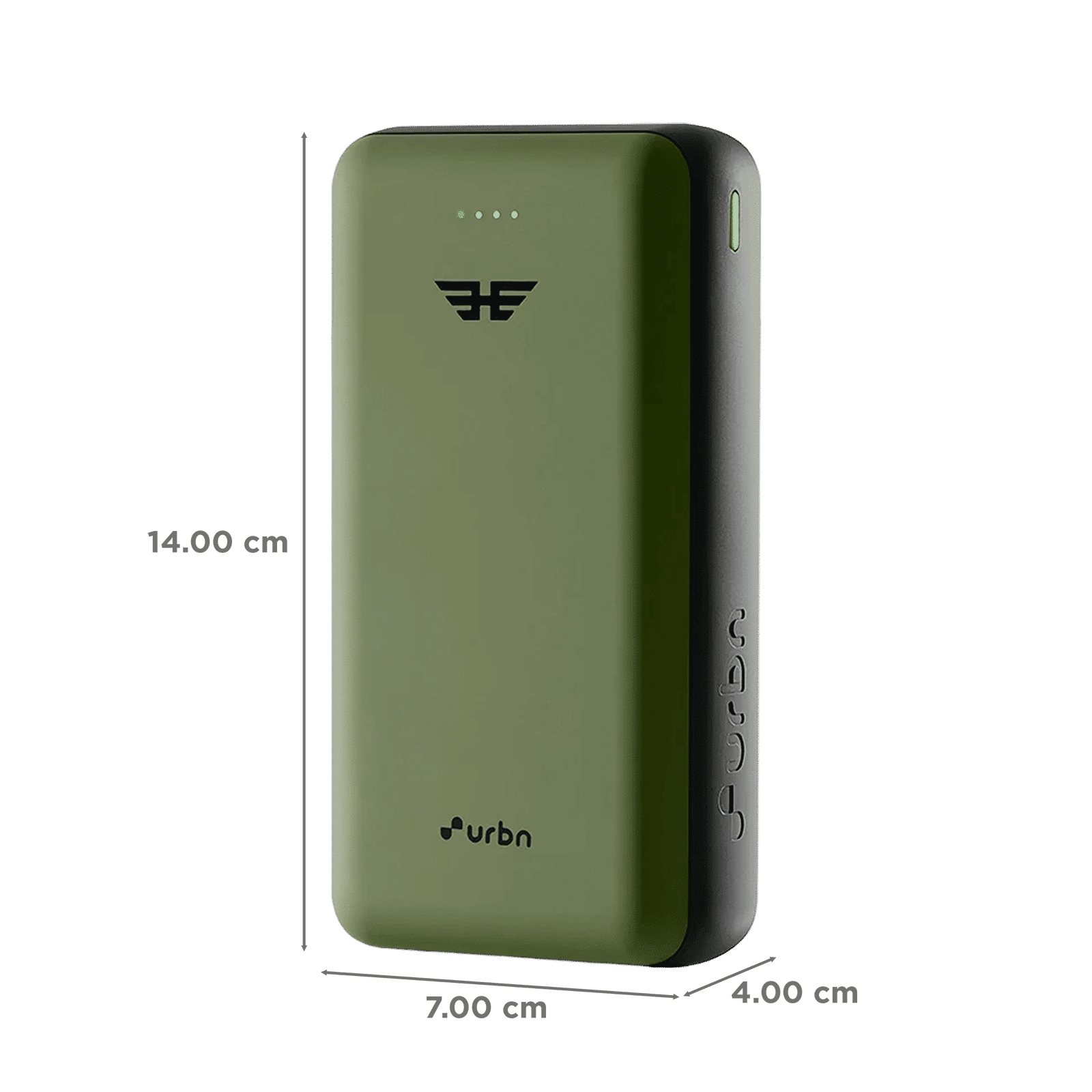urbn Ultra Compact 27000 mAh 65W Fast Charging Power Bank (2 Type A & 1 Type C Ports, 12 Multi Layers of Chipset Protection, Green)_2