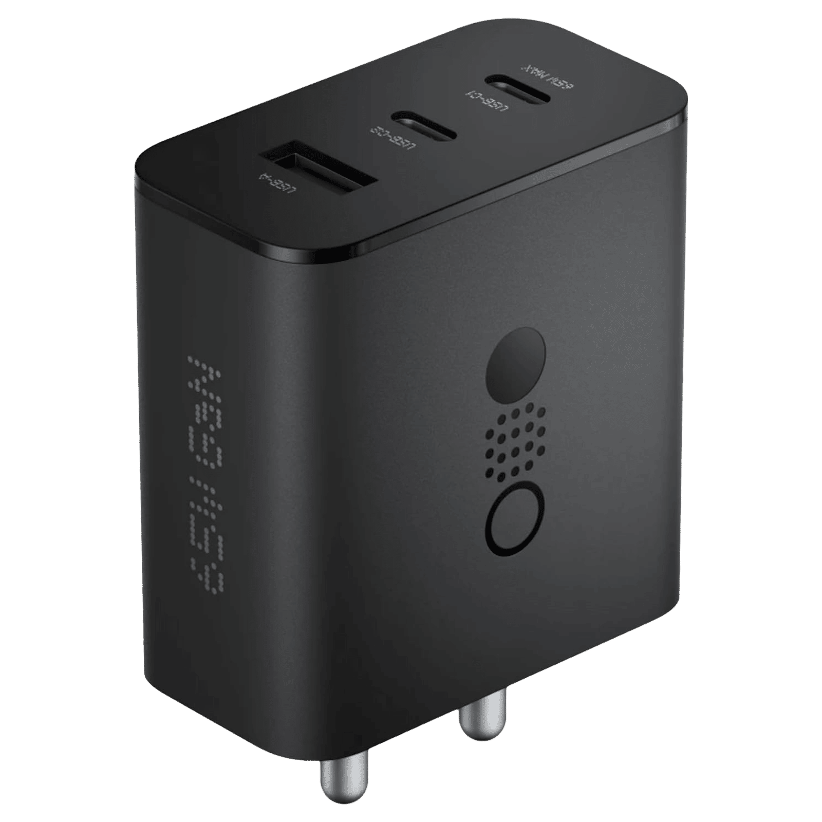 Nothing C332 65W Type A and Type C 3-Port Fast Charger (Adapter Only, GaN Technology, Dark Grey)_1