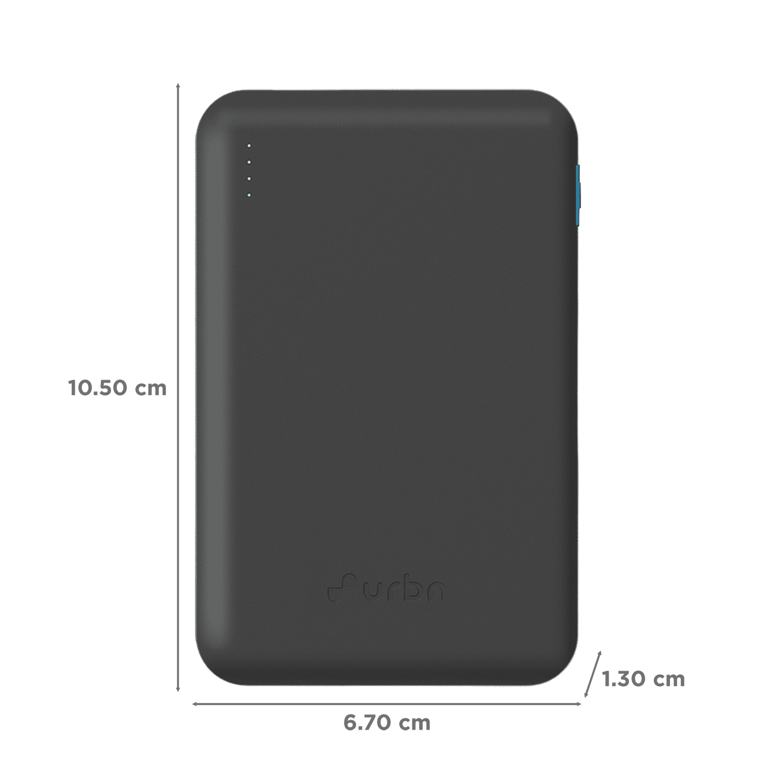 urbn Nano Slim 10000 mAh 22.5W Fast Charging Power Bank (2 Type C & 1 Type A Ports, 12 Layers Circuit Protection, Black) urbn Nano Slim 10000 mAh 22.5W Fast Charging Power Bank (2 Type C & 1 Type A Ports, 12 Layers Circuit Protection, Black)_2