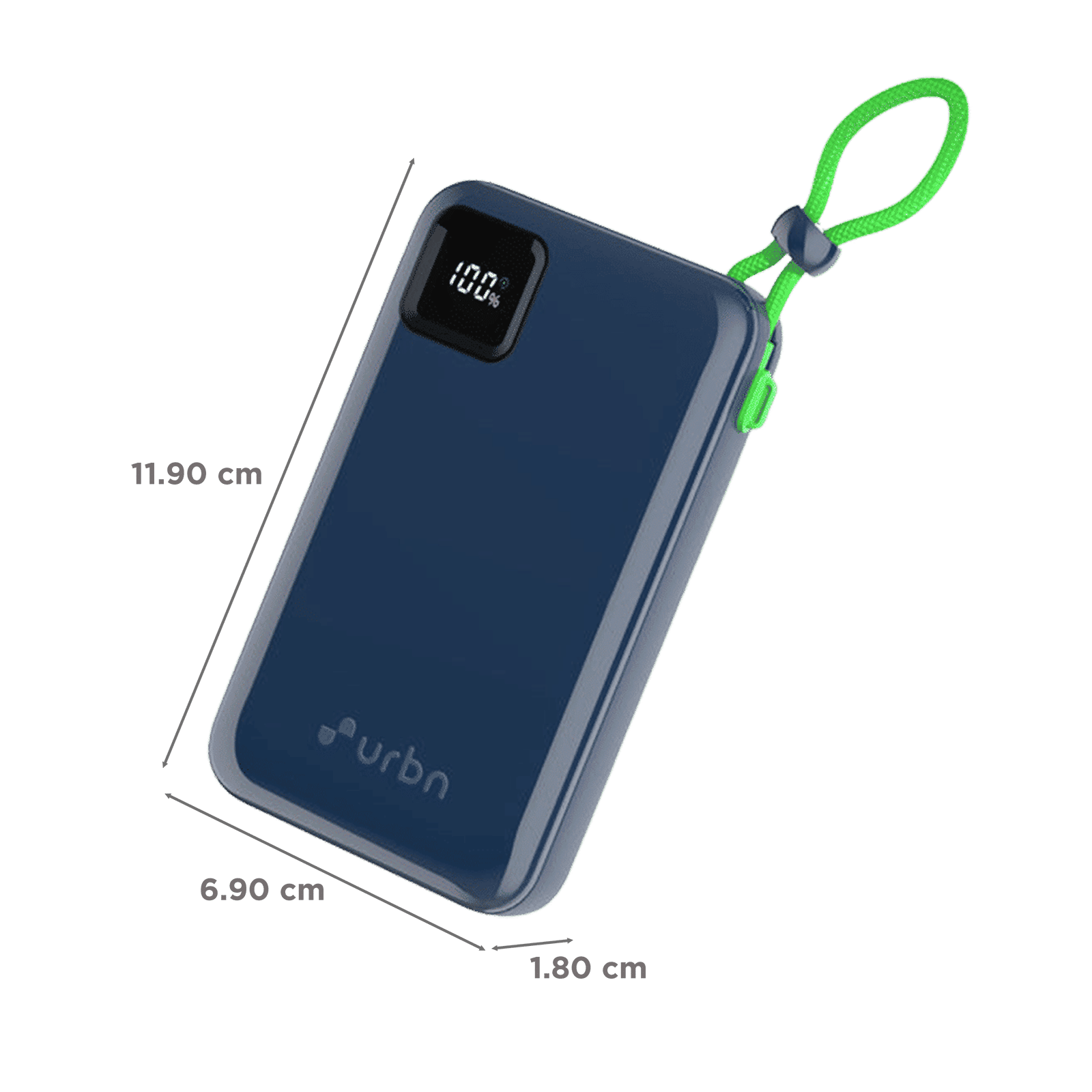 urbn Ultra Link 20000 mAh 22.5W Fast Charging Power Bank (1 Type A & 2 Type C Ports, Smart LED Display, Blue)_2