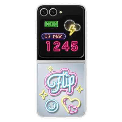 SAMSUNG TPU Back Cover for SAMSUNG Galaxy Z Flip7 FE, Flip6 (Flipsuit, Gray)