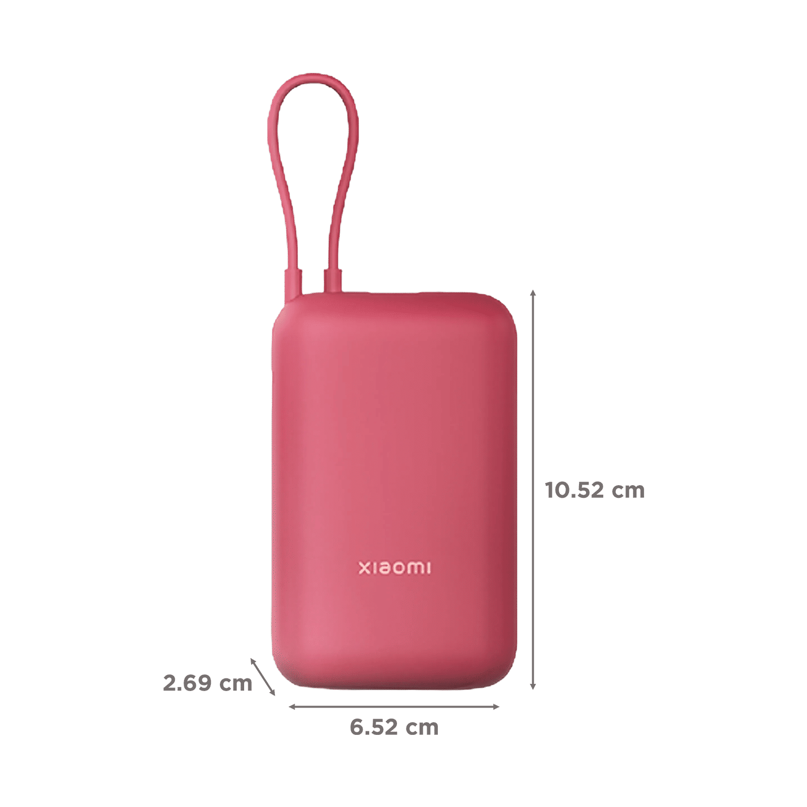 Xiaomi Pocket 10000 mAh 22.5W Fast Charging Power Bank (2 Type A & 1 Type C Ports, Quick Charge 3.0, Maroon)_2