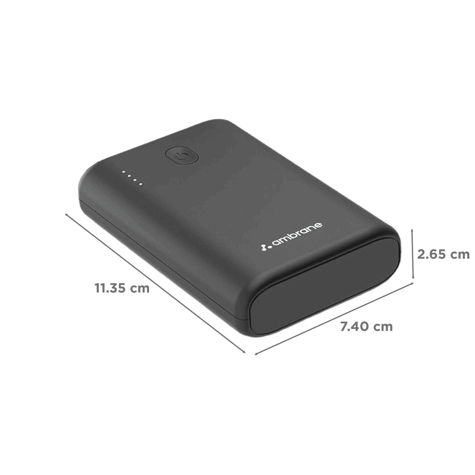 ambrane PowerLit 45 15000 mAh 45W Fast Charging Power Bank (1 Type A & 2 Type C Ports, Advanced Chipset Protection, Black)_2