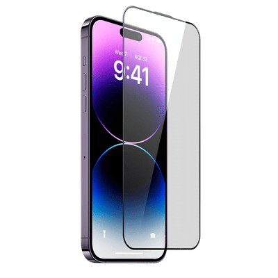 Muvtech Full Glass Tempered Glass for Apple iPhone 16 (5X Stronger Protection)