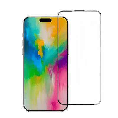 Muvtech Full Glass Tempered Glass for Apple iPhone 16 Pro (5X Stronger Protection)