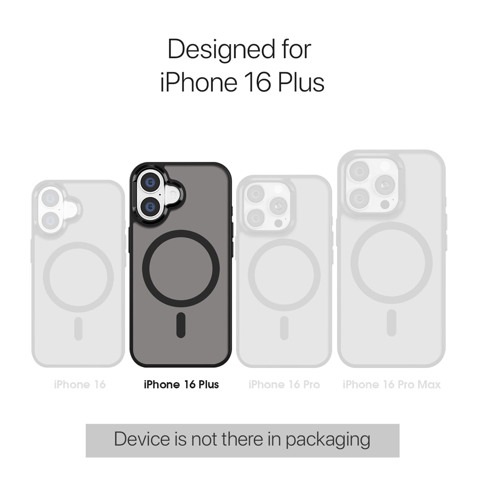 GRIPP Bolt Xtreme Hard & Soft TPU Back Cover for Apple iPhone 16 Plus (MagSafe Compatible, Black)_10