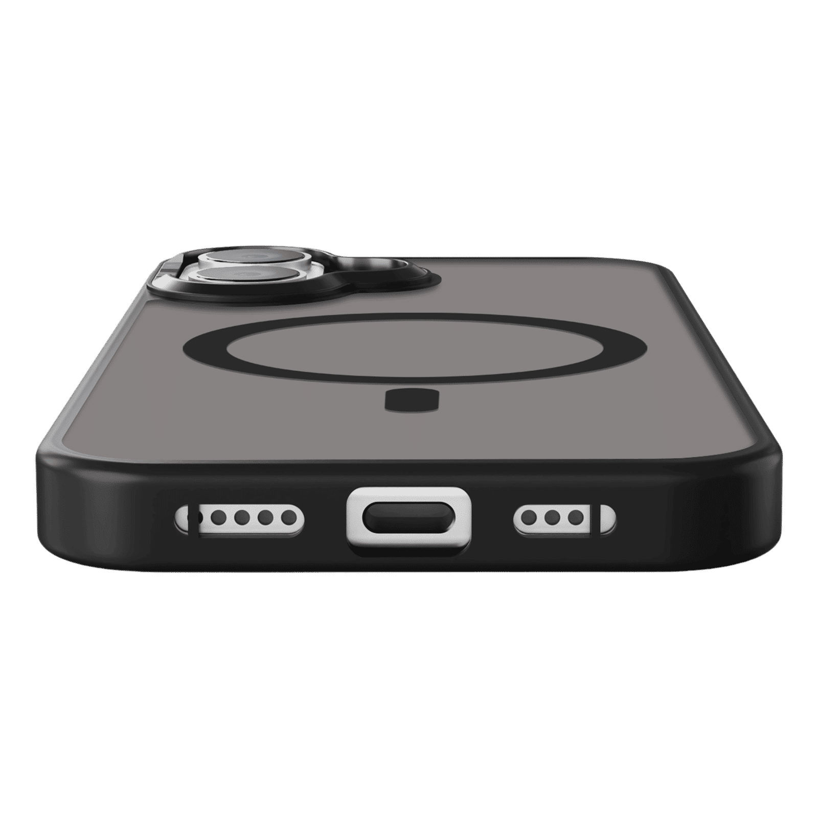 GRIPP Bolt Xtreme Hard & Soft TPU Back Cover for Apple iPhone 16 Plus (MagSafe Compatible, Black)_5