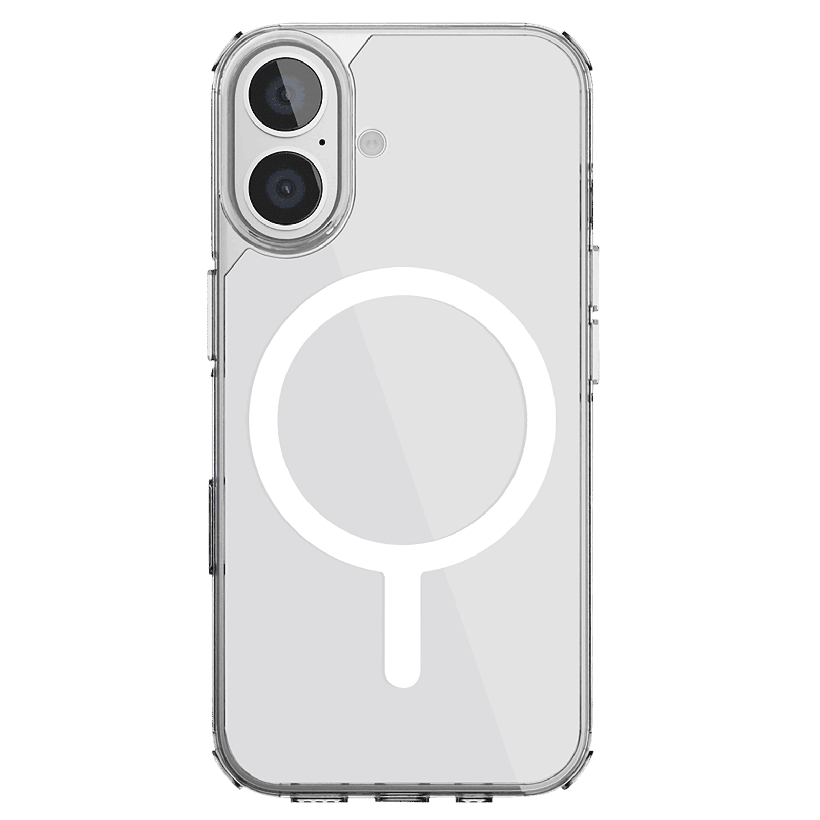 GRIPP Duce Tempered Glass & Polycarbonate, Silicone Back Cover Combo for Apple iPhone 16 Plus (MagSafe Charging Support, Transparent)_2