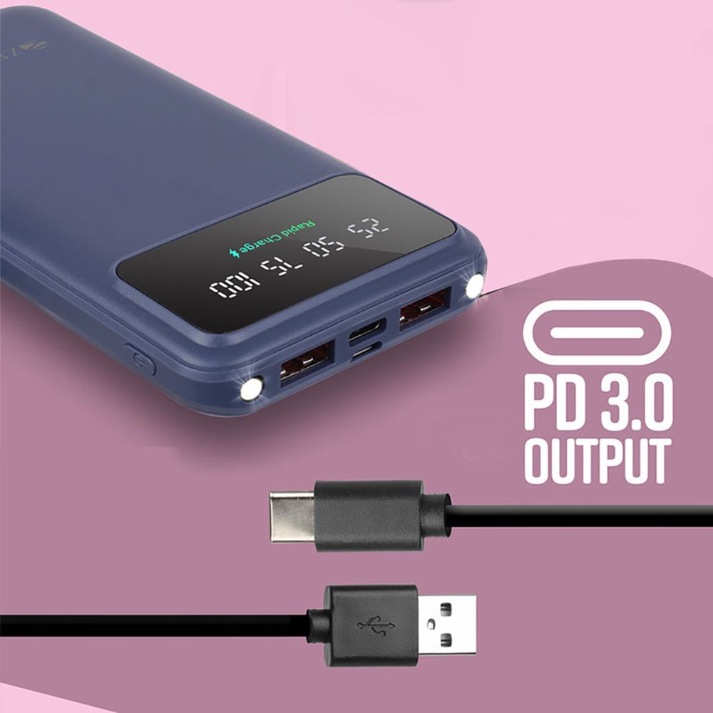 ZEBRONICS 10000 mAh 22.5W Fast Charging Power Bank (2 Type A, 1 Type C & 1 Micro USB Port, LED Percentage Display, Black) ZEBRONICS 10000 mAh 22.5W Fast Charging Power Bank (2 Type A, 1 Type C & 1 Micro USB Port, LED Percentage Display, Black)_4