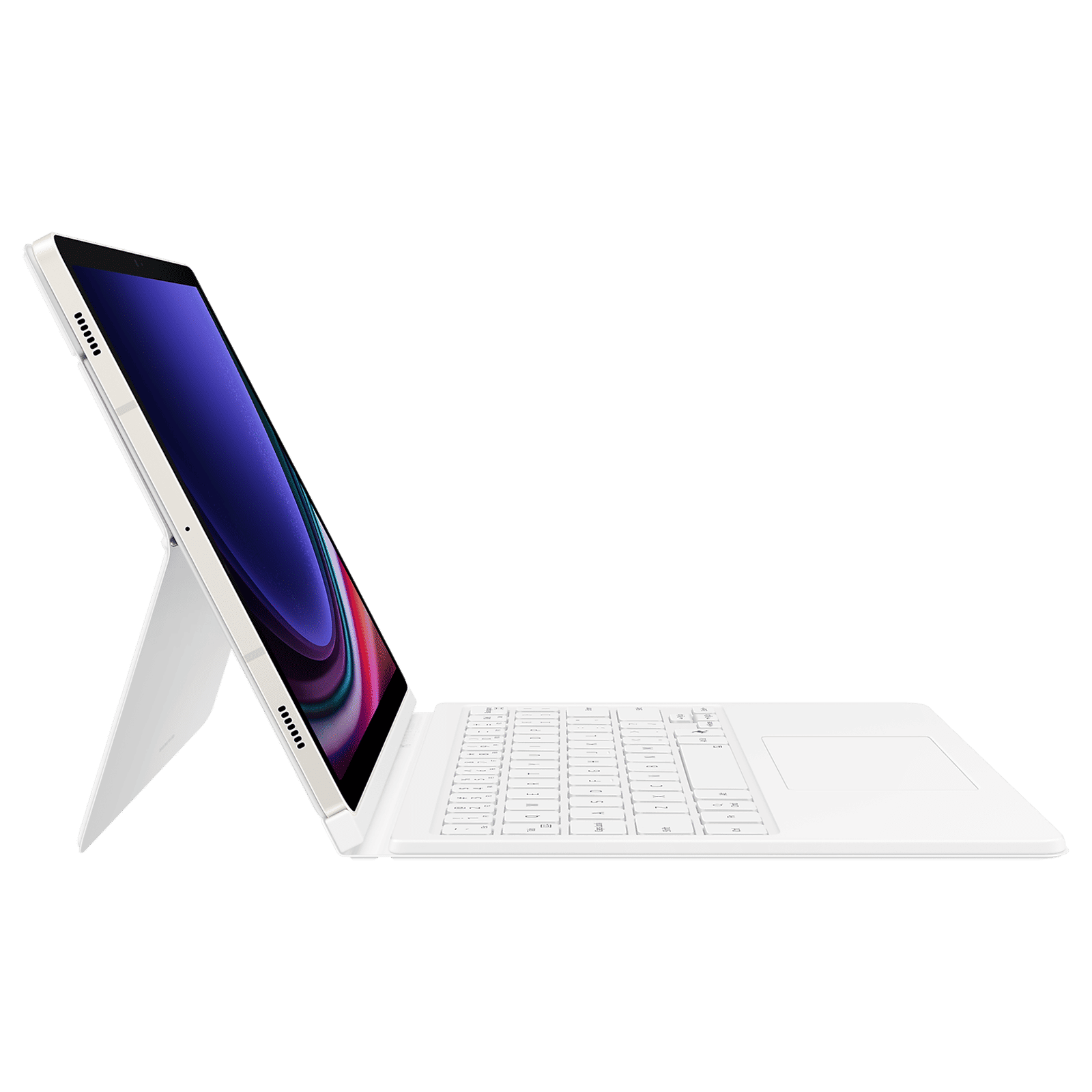 SAMSUNG Bluetooth Cover Keyboard for Galaxy Tab S9 & Galaxy Tab S9 FE with Touchpad (Galaxy AI Key, White)_8
