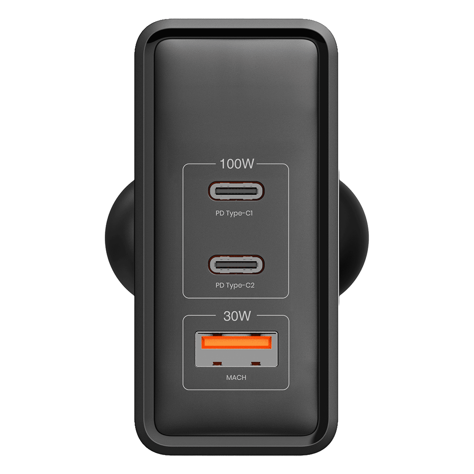Croma 100W Type A & Type C 3-Port Fast Charger (Adapter Only, Advanced GaN Technology, Black) Croma 100W Type A & Type C 3-Port Fast Charger (Adapter Only, Advanced GaN Technology, Black)_10