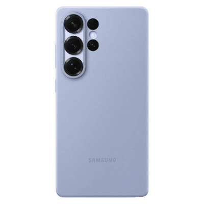 SAMSUNG Soft Silicone Back Case for SAMSUNG Galaxy S25 Ultra (Ul Certified, Light Blue)
