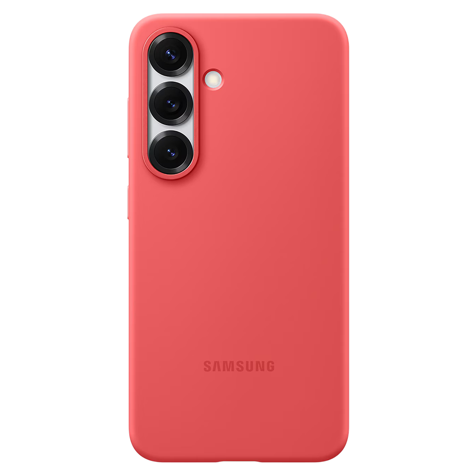 SAMSUNG Soft Silicone Back Case for SAMSUNG Galaxy S25 (Ul Certified, Red)_1