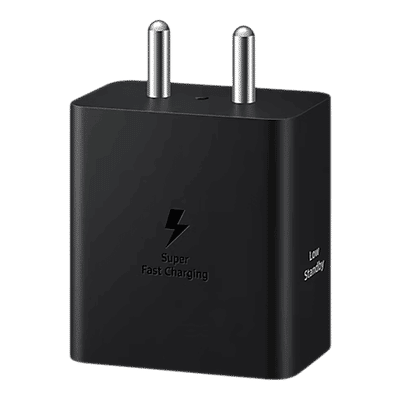 SAMSUNG 45W Type C Super Fast Charger
                      (Adapter Only, Smart IC Technology, Black)