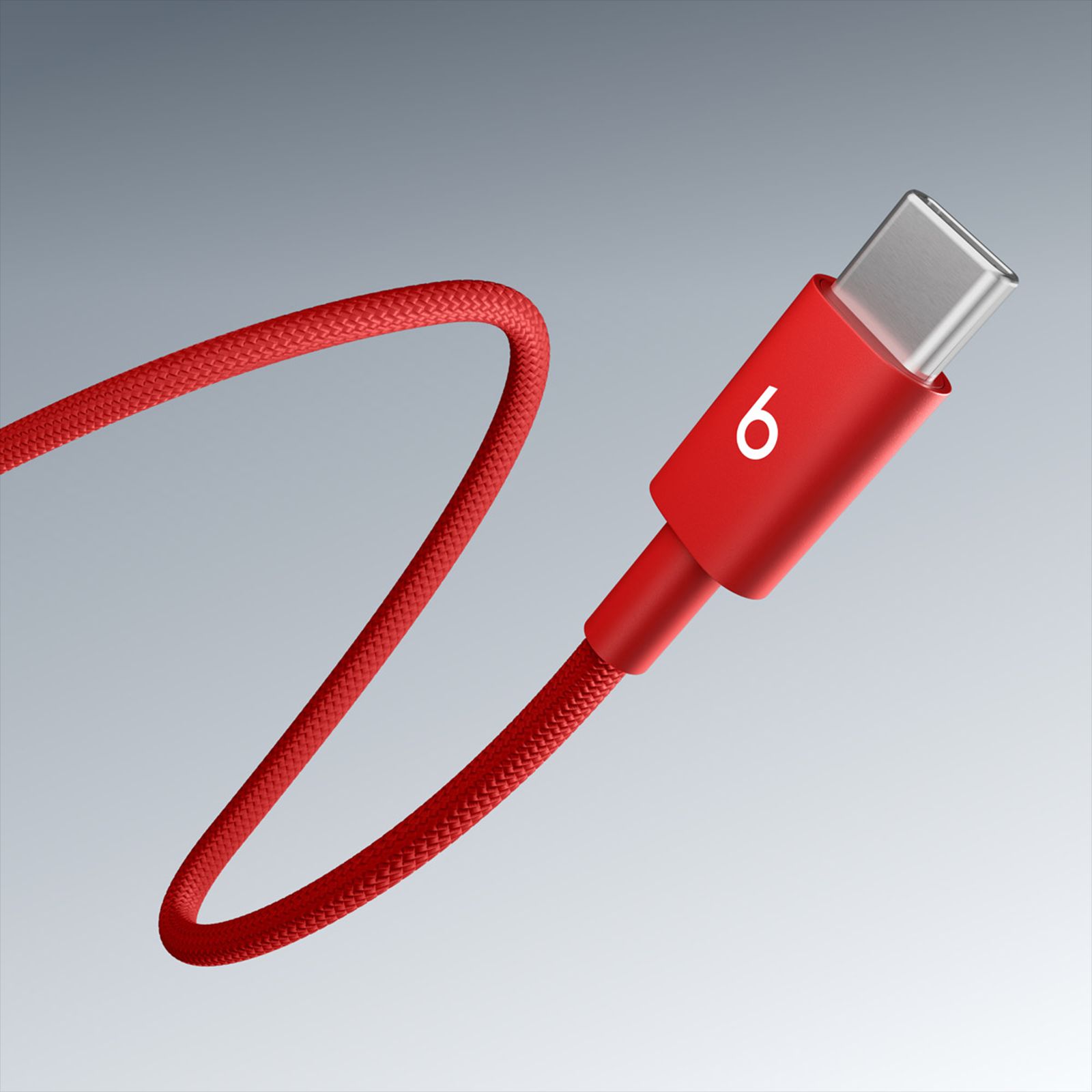 beats Type C to Type C 5 Feet (1.5M) Cable (Tangle-free Woven Design, Rapid Red)_5